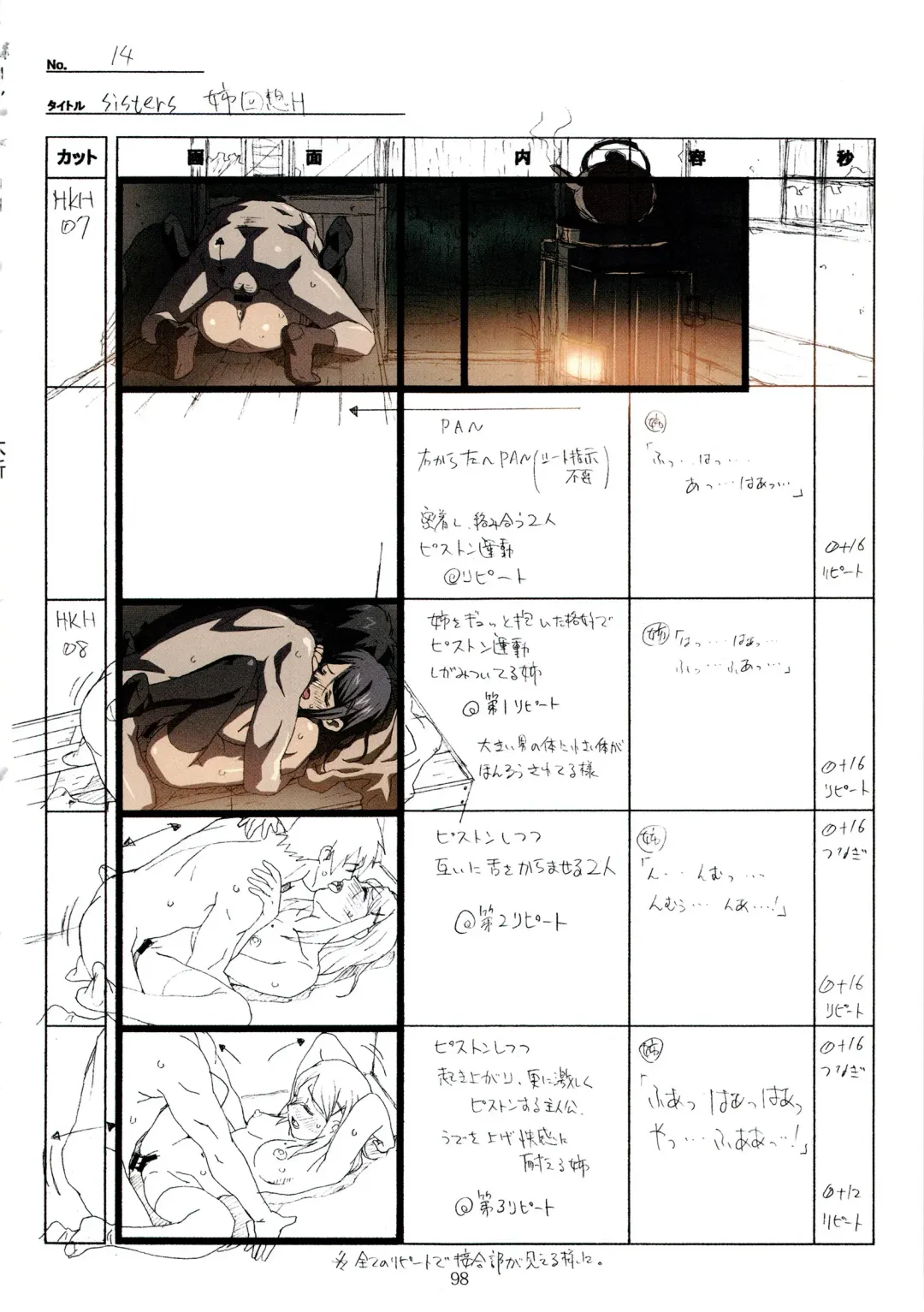 [Taki Minashika] SISTERS -Natsu no Saigo no Hi- H Scene All Part Storyboard Fhentai - Page 98