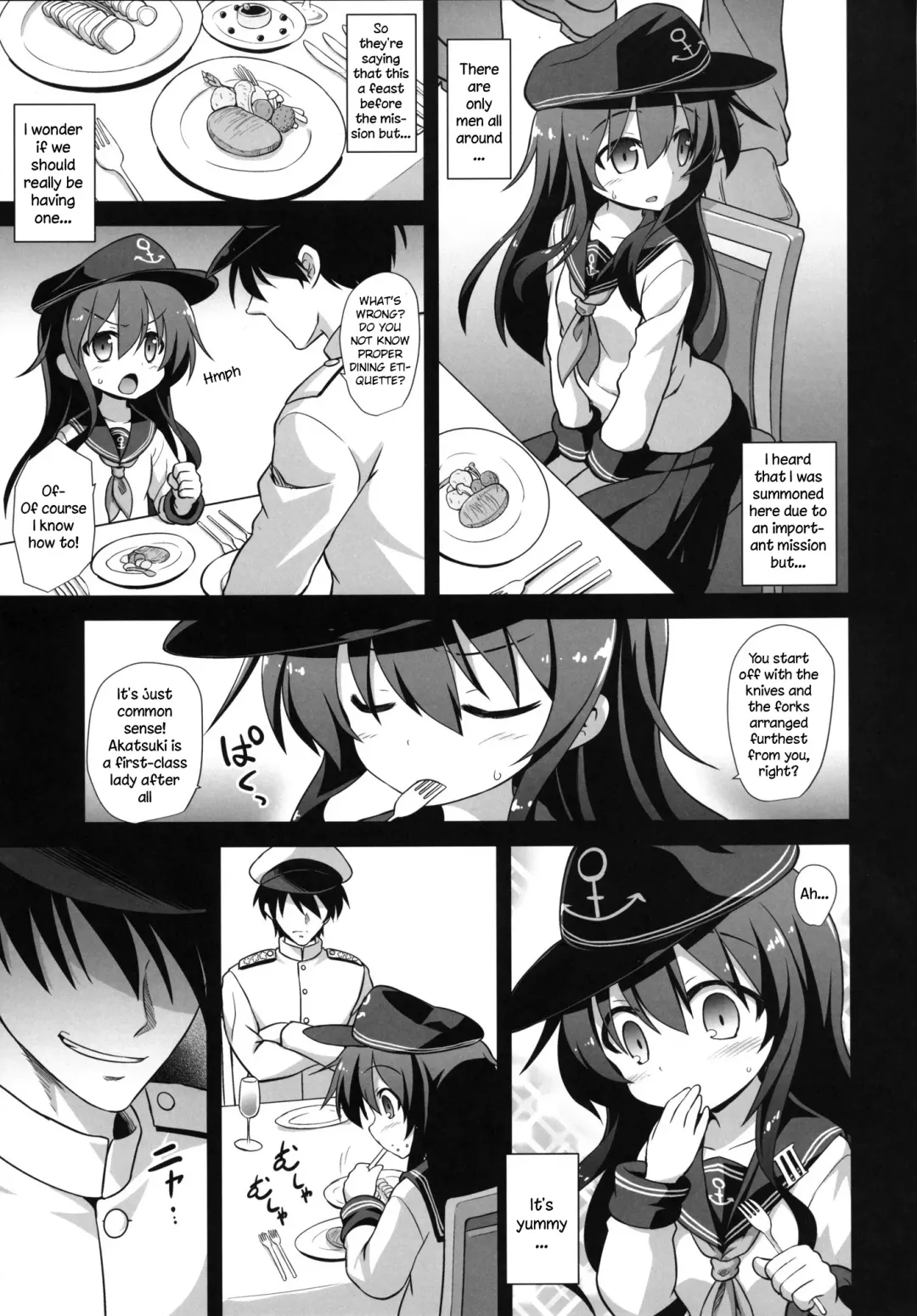 [Kokutou Nikke] Kanmusu Chakunin Zenya - Akatsuki Ryoujoku Enkai Rinkan | Eve of Ship Girls Pregnancy - Akatsuki's Gang Rape Banquet Fhentai - Page 4
