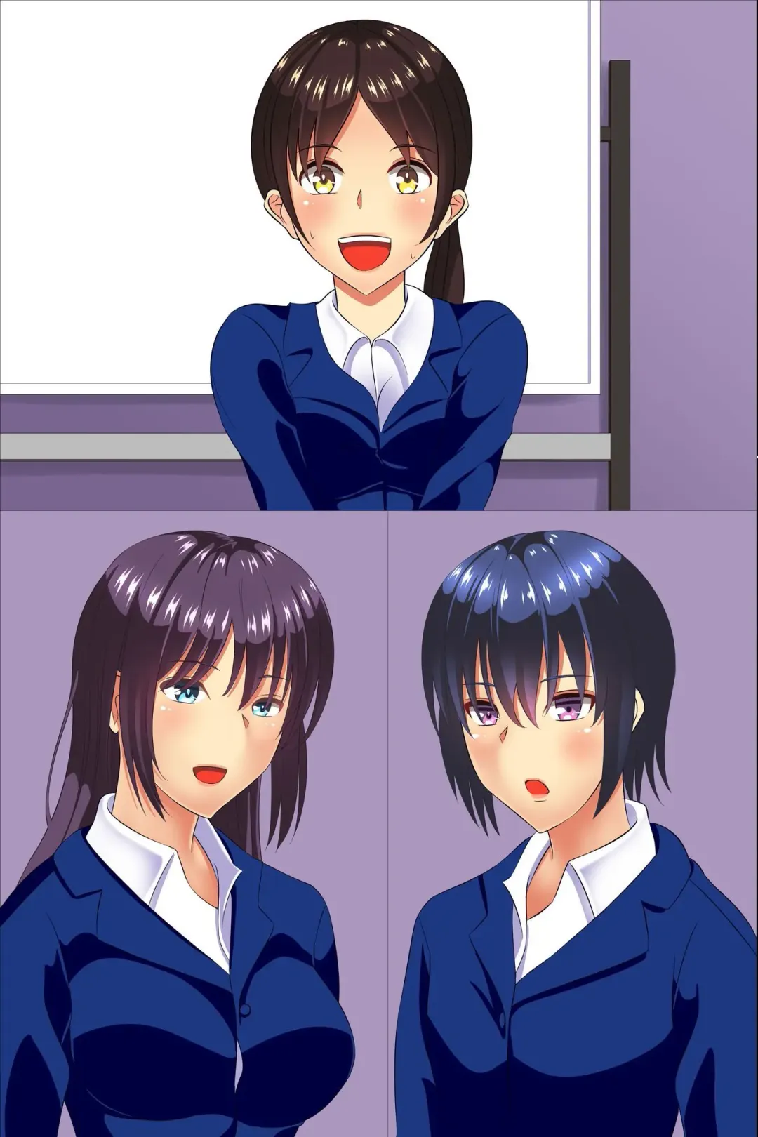 [Takamichi] Zennou Soku Hame Mensetsukan ~ Shuukatsu Gakusei no Joushiki Kakikae Sekuhara Mensetsu Fhentai - Page 44