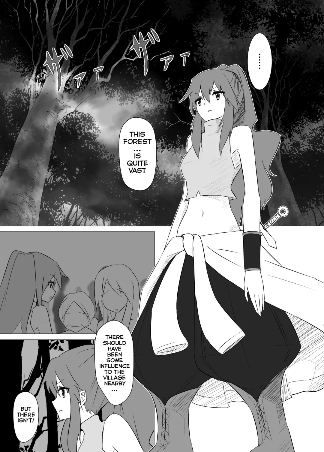 [Stealth Moko] Jingai Lez Rape -Alraune Hen- | Jingai Lez Rape -Alraune Story- Fhentai - Page 3