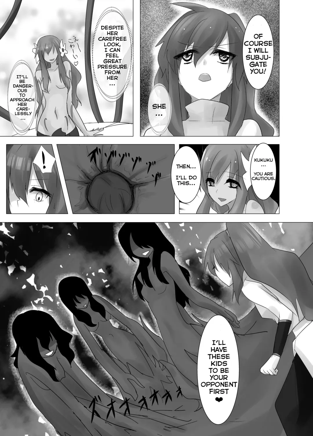 [Stealth Moko] Jingai Lez Rape -Alraune Hen- | Jingai Lez Rape -Alraune Story- Fhentai - Page 9