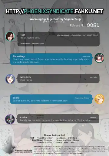 [Sagano Yuuji] Atamekko | Warming Up Together Fhentai - Page 9