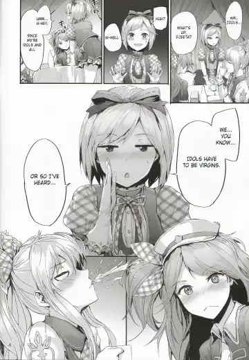 [Sumiya] Kikuushi Idol no Gakuya Urabanashi | Sky Knight Idols' Backstage Story Fhentai - Page 4