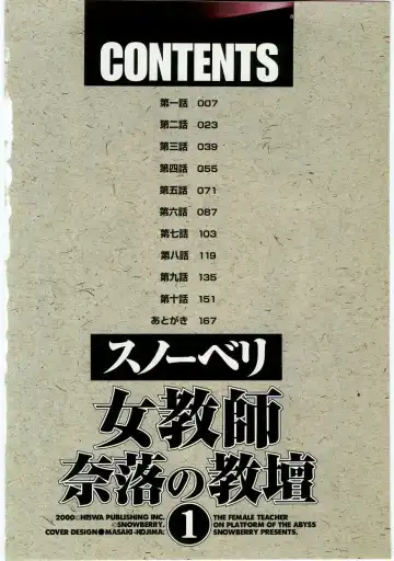 [Snowberry] Jokyoushi Naraku no Kyoudan 1 - The Female Teacher on Platform of The Abyss. Fhentai - Page 6