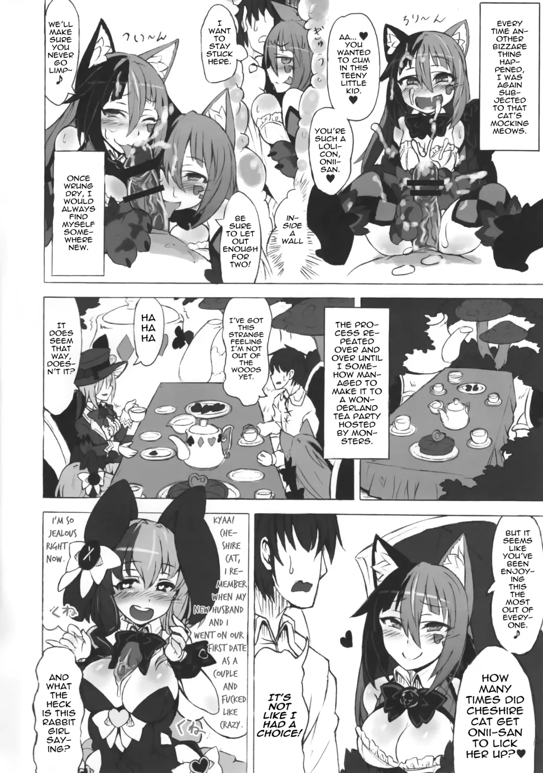 [Kenkou Cross] Mamono Musume Zukan Higai Houkoku ~Cheshire Neko no Oidemase Fushigi no Kuni~ | Monstergirl Encyclopedia Damage Report ~Cheshire's Welcome to Wonderland~ Fhentai - Page 14