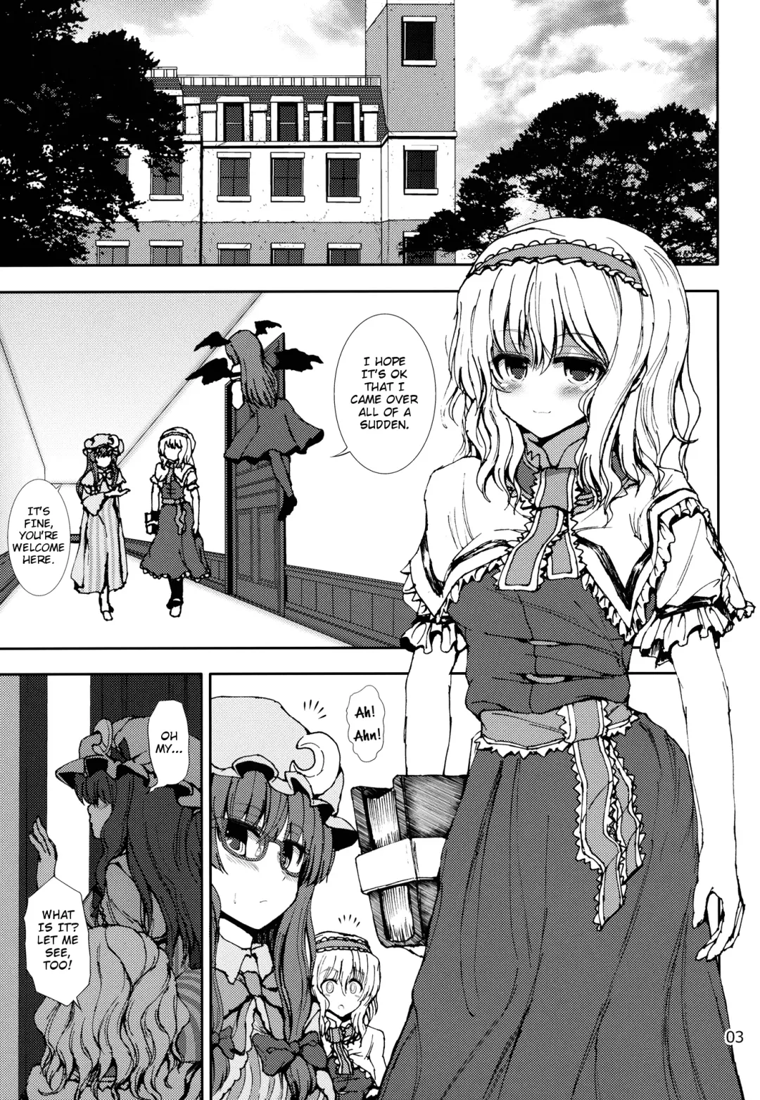 [Mokumokuren] Alice to Patchouli no Yoasobi Time!! | Alice and Patchouli's Night Play Time!! Fhentai - Page 2