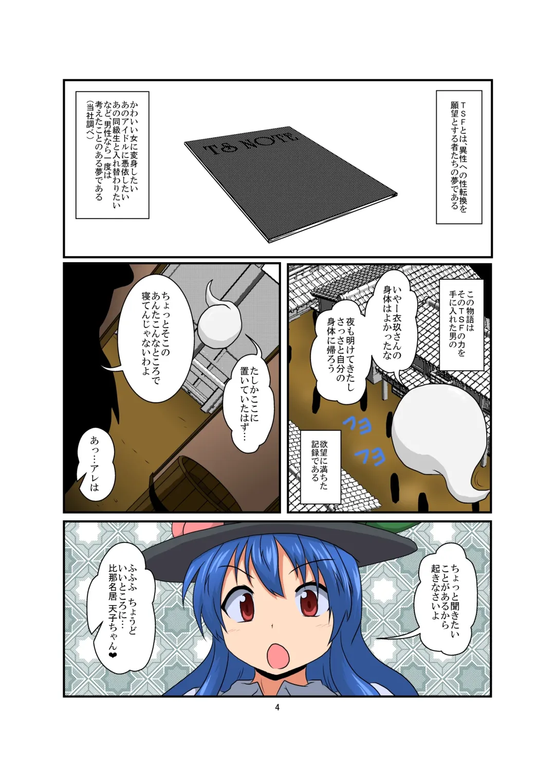 [Mikaduki Neko] Touhou TS monogatari ~ Tenshi-hen ~ Fhentai - Page 4