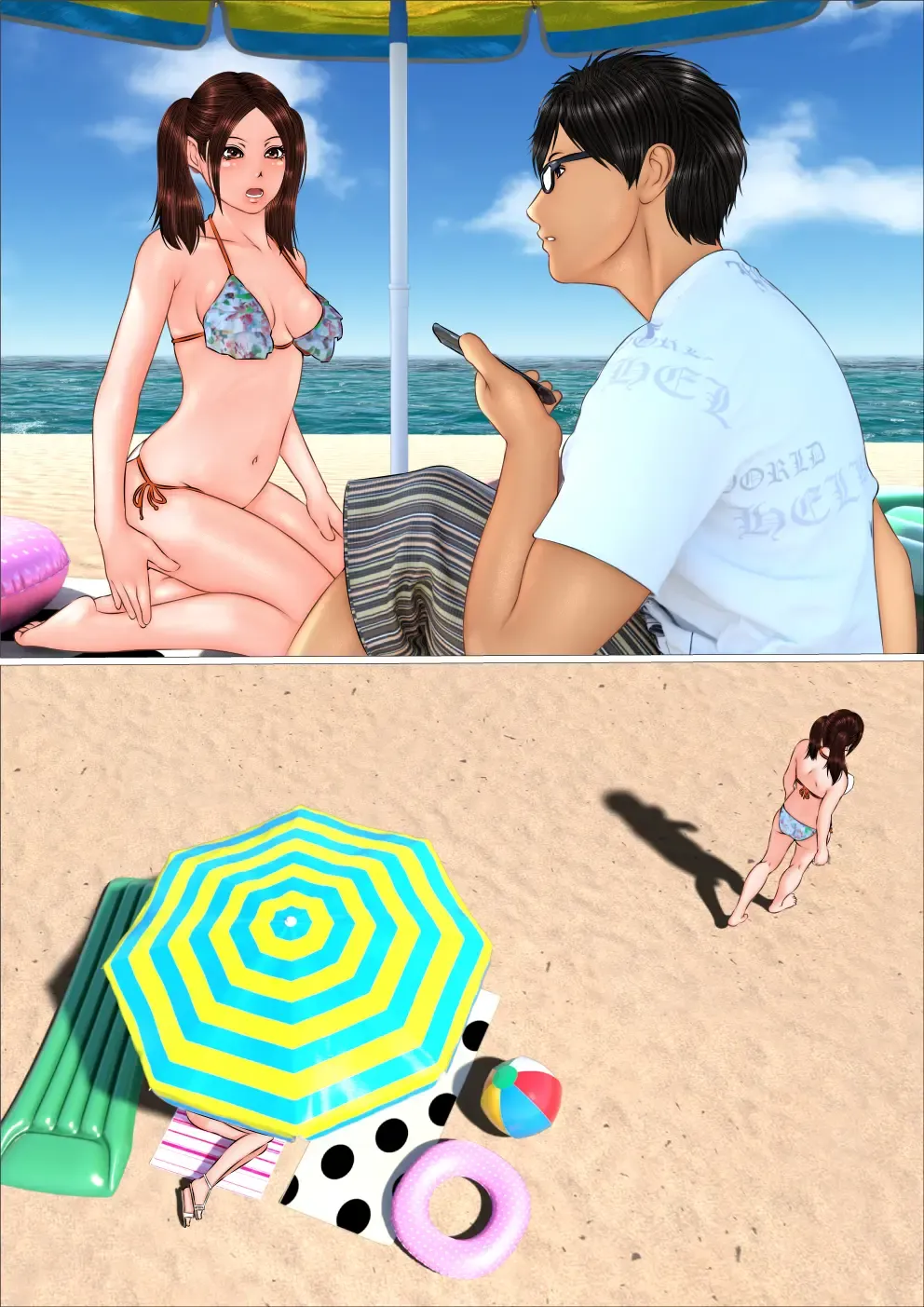 Gal na Imouto no Umi Ryokou ni Doukou Shitara Doutei Soushitsu Suru Koto ni Natta Hanashi Fhentai - Page 101