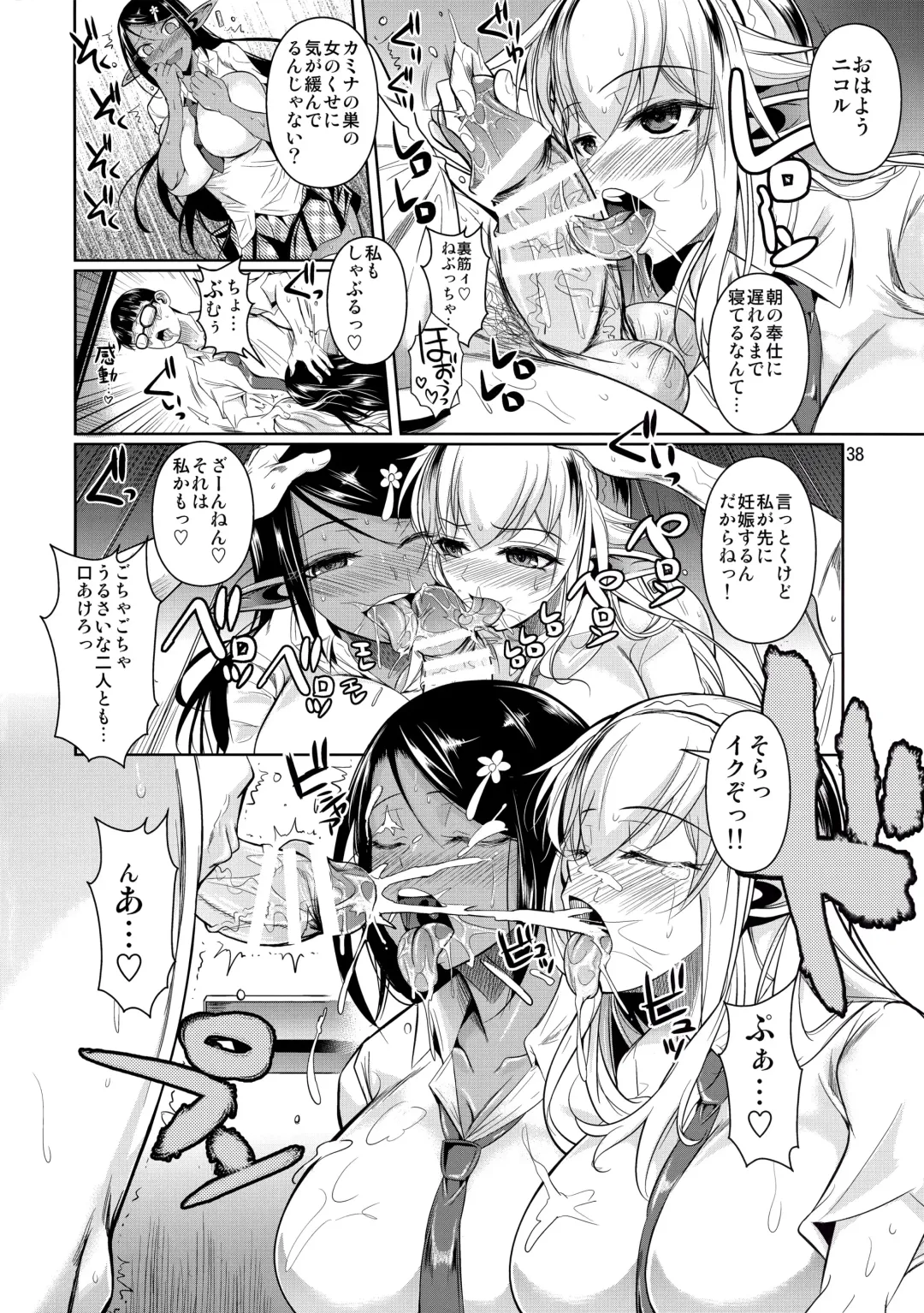 [Fuetakishi] High Elf x High School Shiro x Kuro Fhentai - Page 39