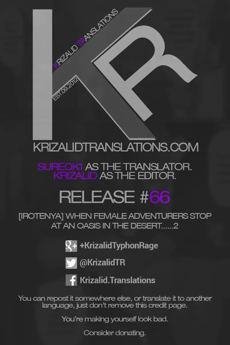 Onna Boukenshatachi ga Sabaku no Oasis ni Tachiyoru to......2 Fhentai - Page 36