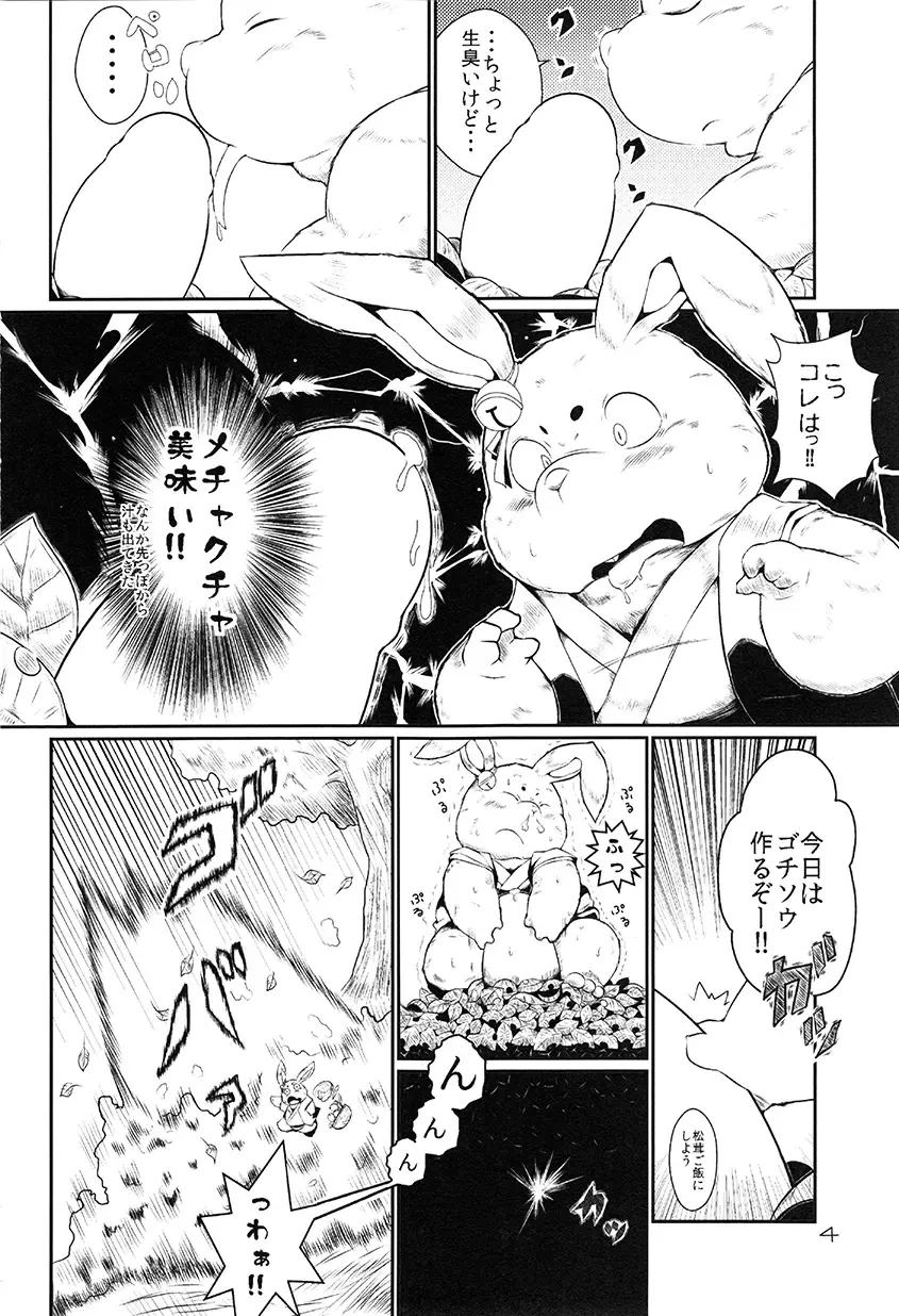 [Takotyu] Usagi to Tanuki to Kimono no Hon Hana Fhentai - Page 3