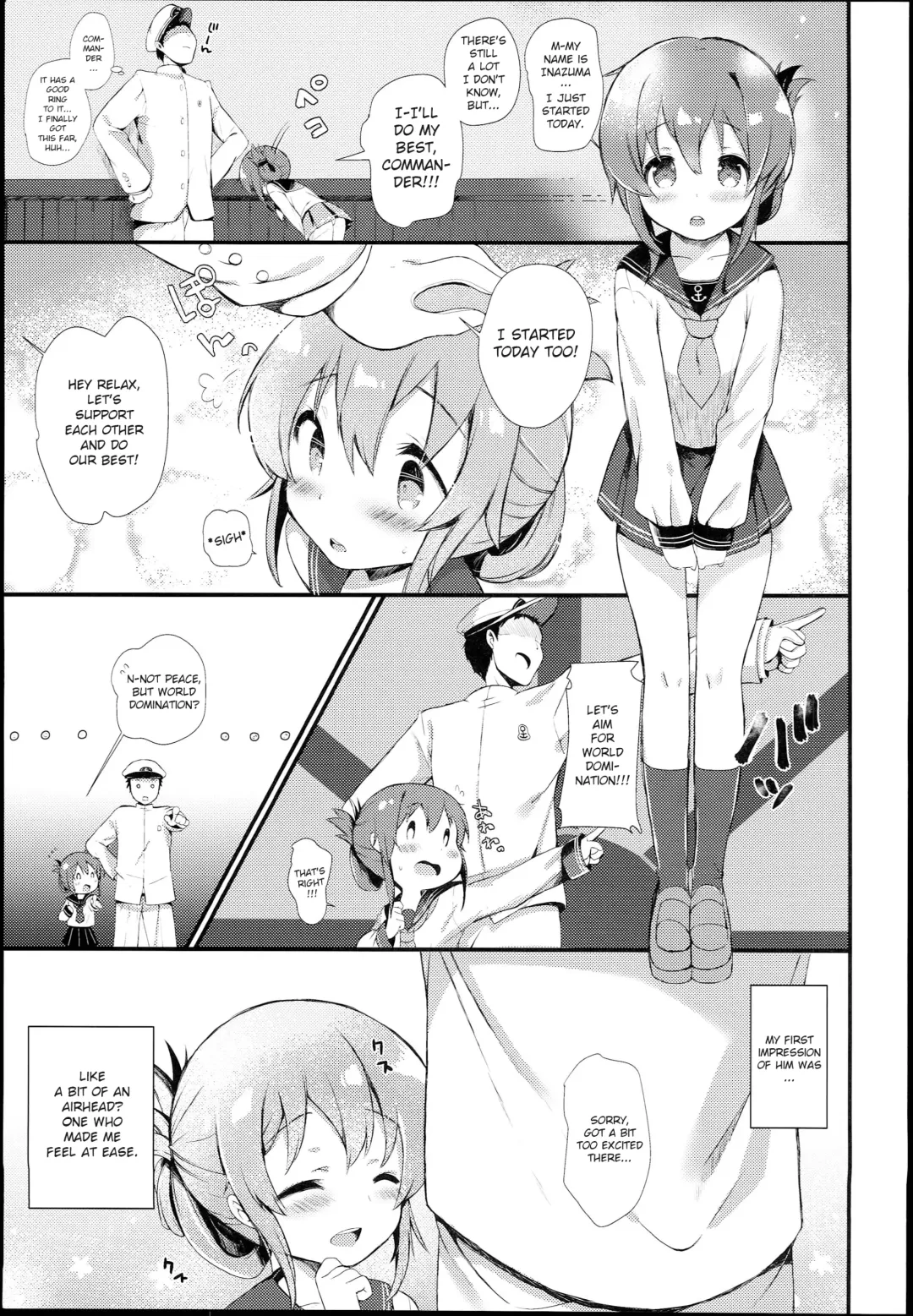 [Kibii Mocha] Inazuma wa Zutto Zutto Zutto Shireikan no Hishokan nano desu Fhentai - Page 5
