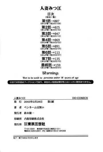 [Penname Wa Nai] Hitozuma Mitsue ~Nureru... Hitozuma~ - A Married Woman As Mitsue Fhentai - Page 186