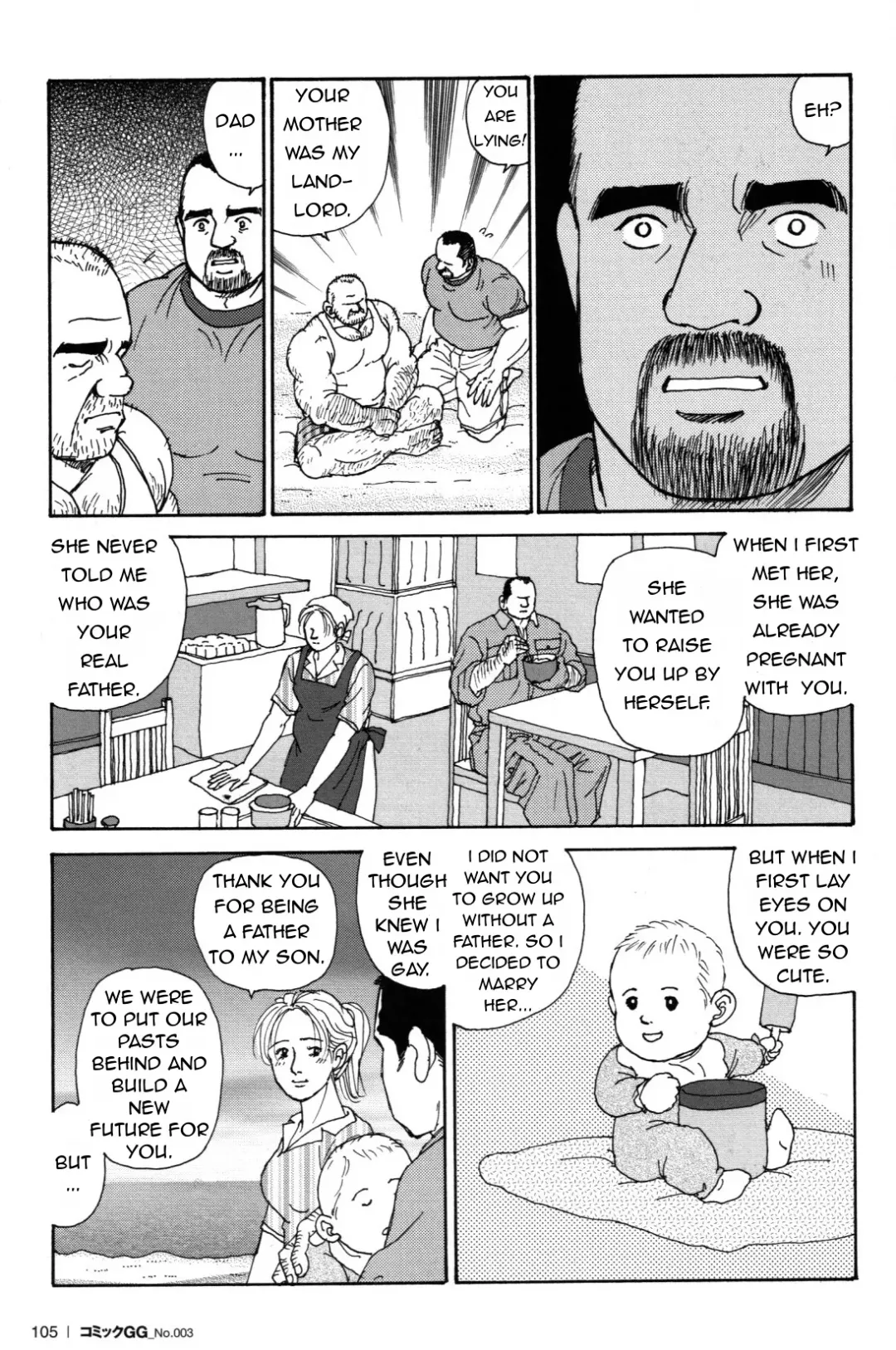 [Sugajima Satoru] Oyaji no Ude | Dad's Arms Fhentai - Page 25