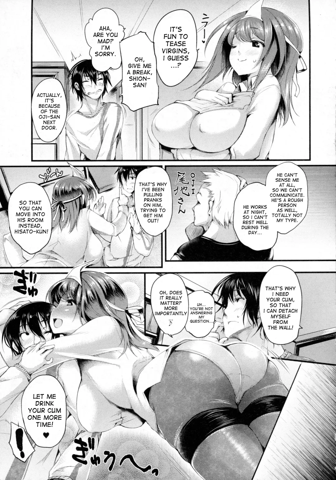 [Oohira Sunset] 202-Goushitsu no Yuurei-san | The Ghost in Room 202 Fhentai - Page 3