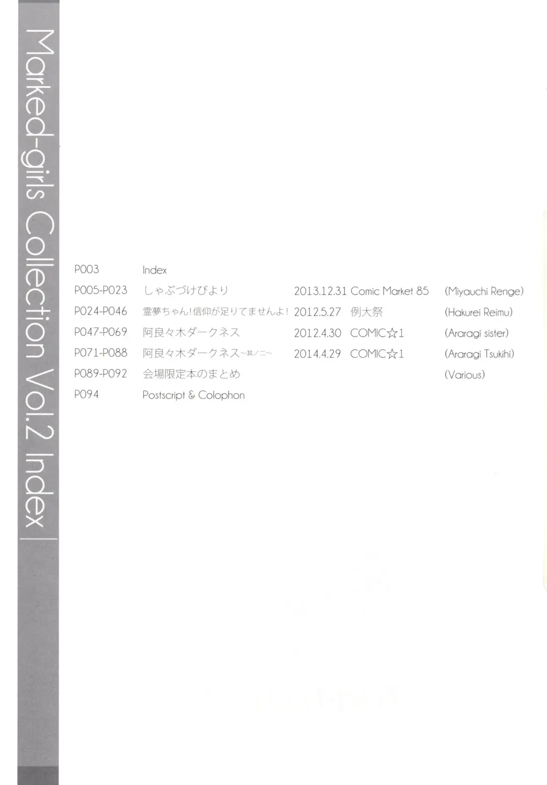 [Suga Hideo] Marked-girls Collection Vol.2 Fhentai - Page 2