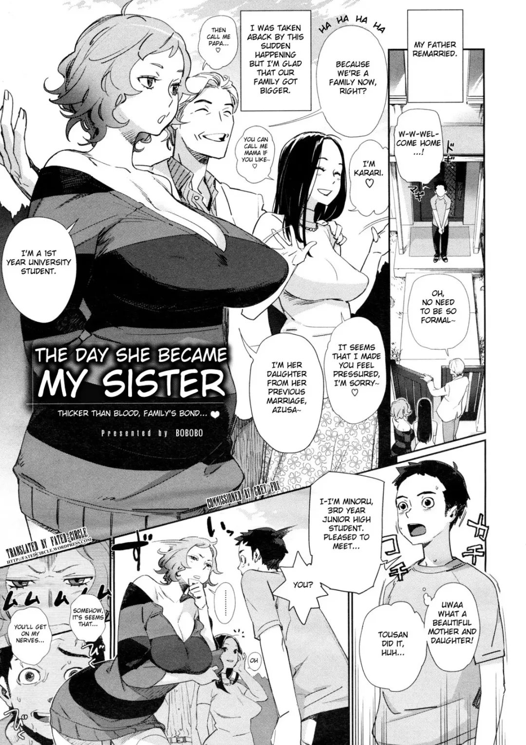 [Bobobo] Kyoudai ni Natta Hi | The Day She Became My Sister (decensored) Fhentai - Page 1