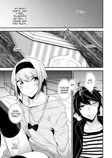 [Makuro] Yotta Ikioi de Hotel ni Tsurekomare Josou Shita Otoko ni Nazeka Ore ga Horareru Hanashi Fhentai - Page 4