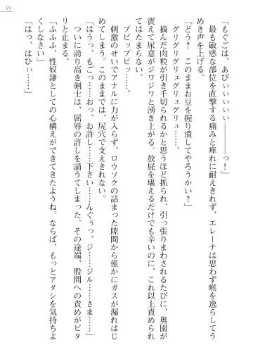 [Lutein - Yamamoto Saki] 性隷剣士エレーナ Fhentai - Page 59