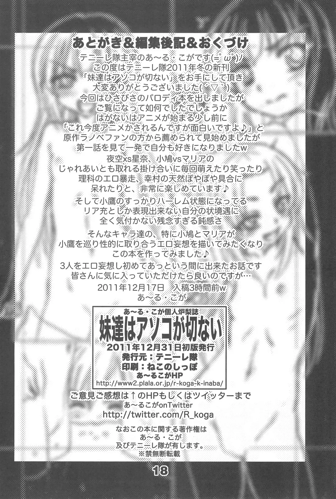 [R-koga] Imouto-tachi wa Asoko ga Setsunai Fhentai - Page 18