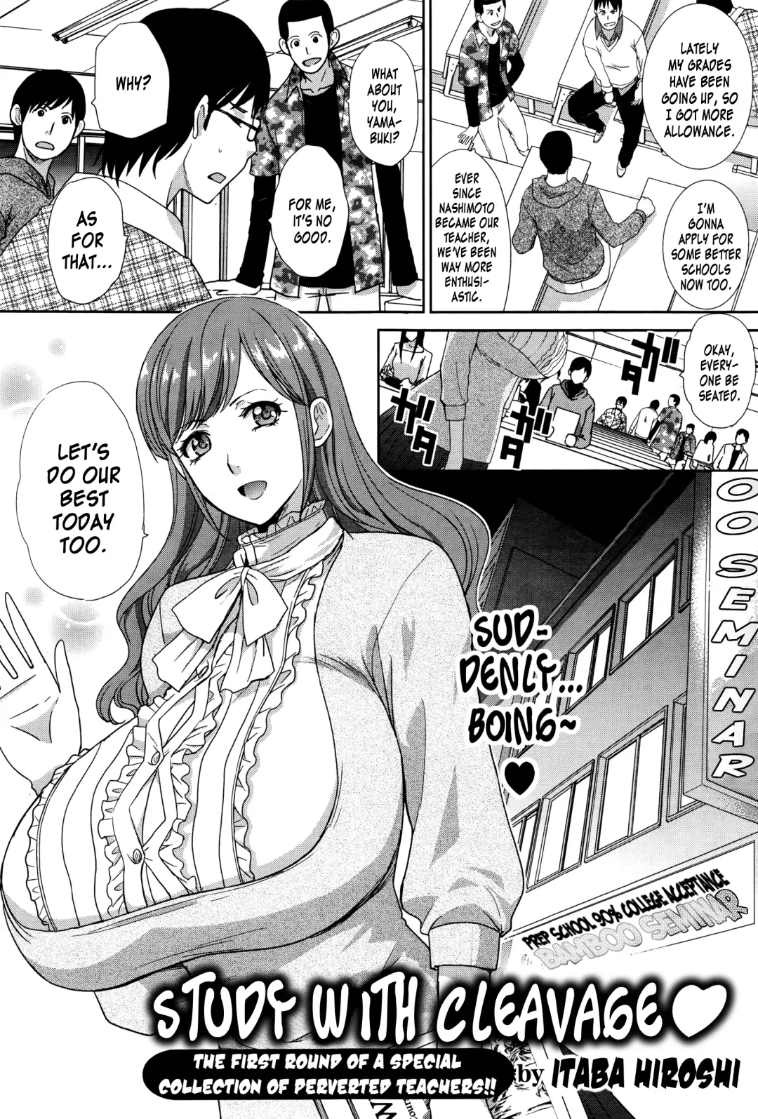 [Itaba Hiroshi] Tanima de Obenkyo | Study With Cleavage Fhentai - Page 1