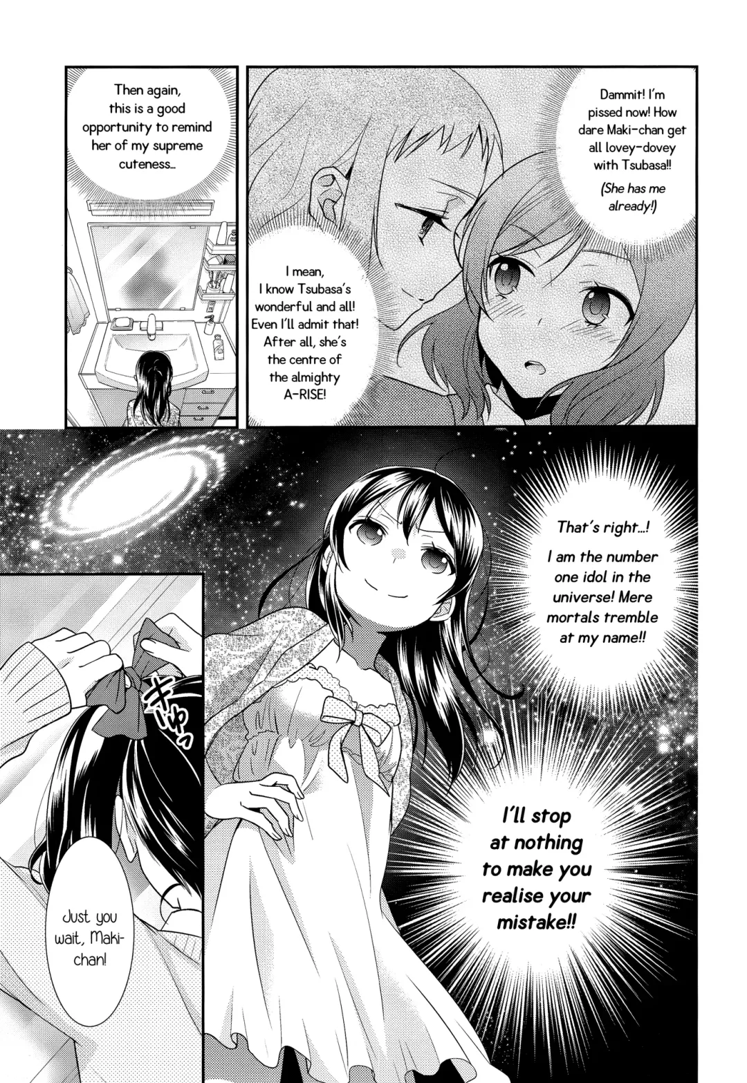 [Ooshima Tomo] Uchuu No.1 Idol Nico-nii ga Choro Sugi Maki-chan ni Okoru no wa Atarimae desu. Fhentai - Page 6