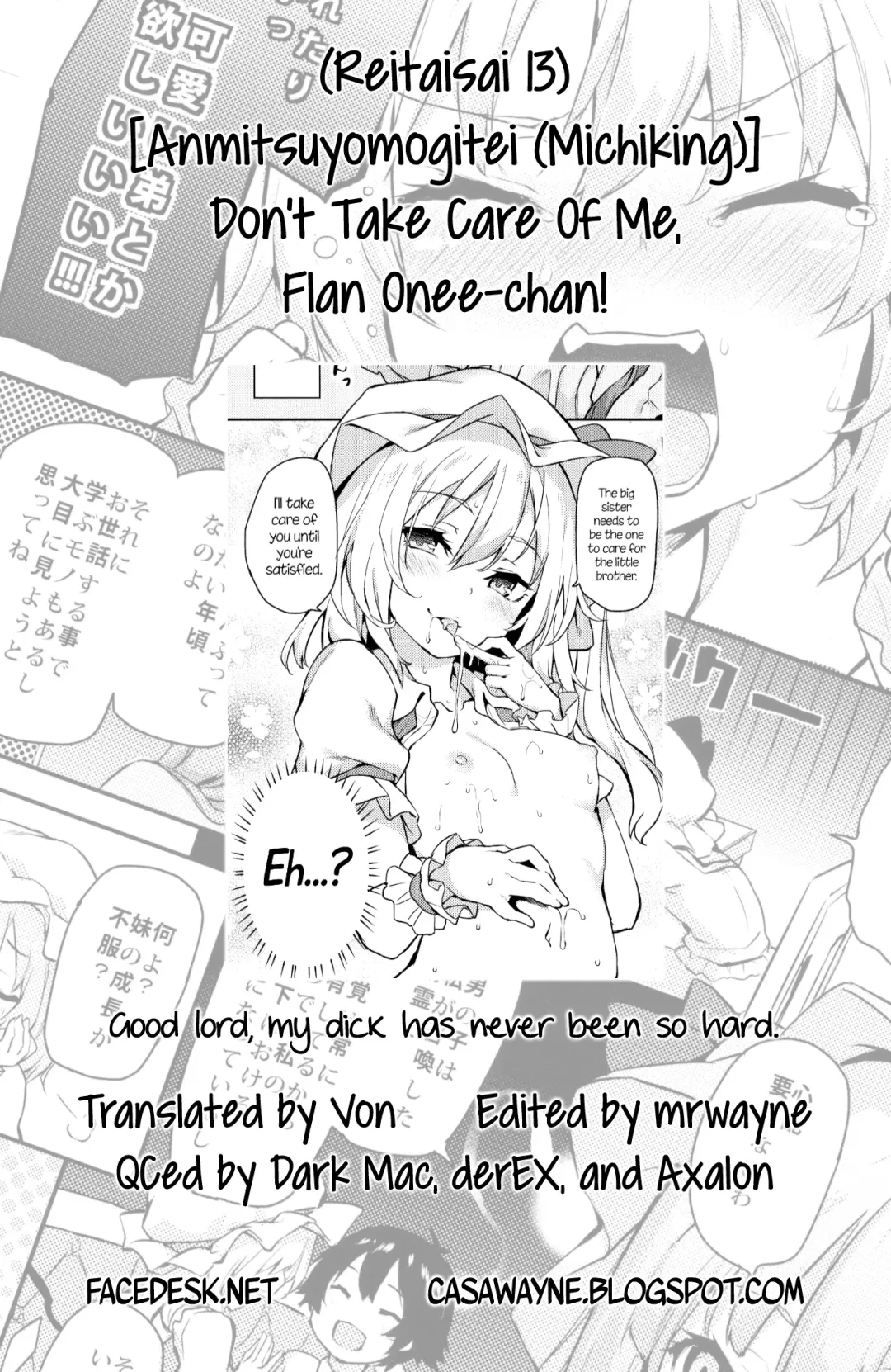 [Michiking] Osewa Shinaide Flan Onee-chan! | Don't Take Care Of Me, Flan Onee-chan! Fhentai - Page 28