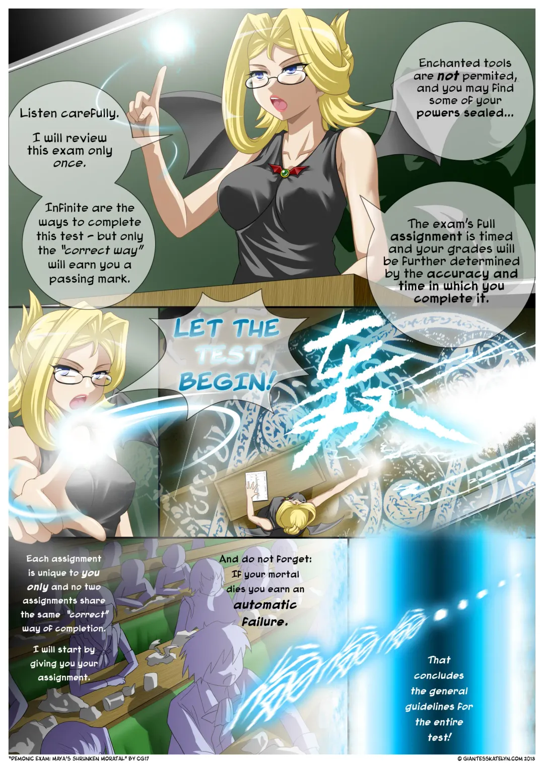 [Cg17] Demonic Exam: Maya's Shrunken Mortal Fhentai - Page 4