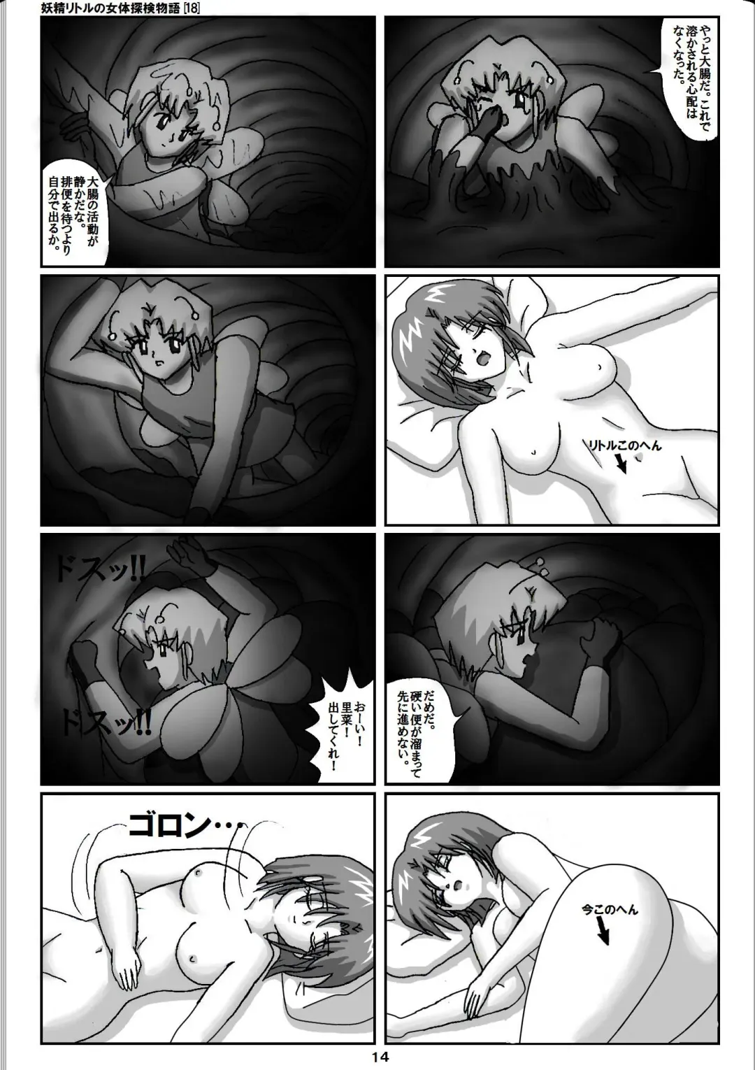 [Karitouroku M] Yousei Little no Nyotai Tanken Monogatari Fhentai - Page 14