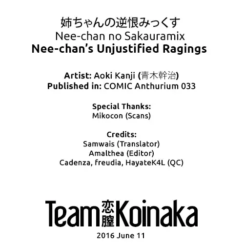 [Aoki Kanji] Nee-chan no Sakauramix | Nee-chan's Unjustified Ragings Fhentai - Page 21