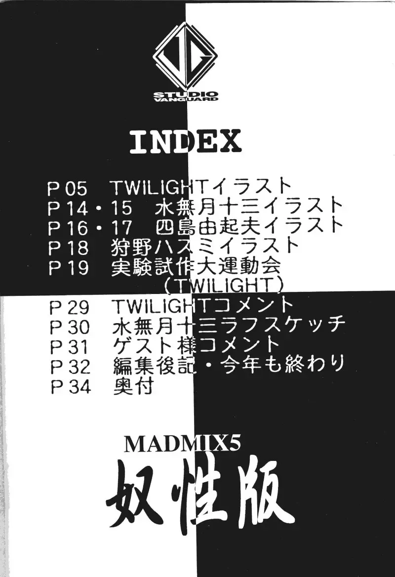 [Minazuki Juuzou - Twilight] MADMIX 5 Doseiban Fhentai - Page 3