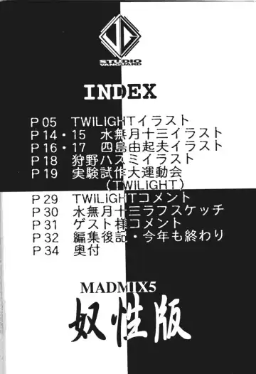 [Minazuki Juuzou - Twilight] MADMIX 5 Doseiban Fhentai - Page 3