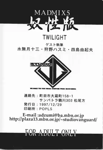 [Minazuki Juuzou - Twilight] MADMIX 5 Doseiban Fhentai - Page 33