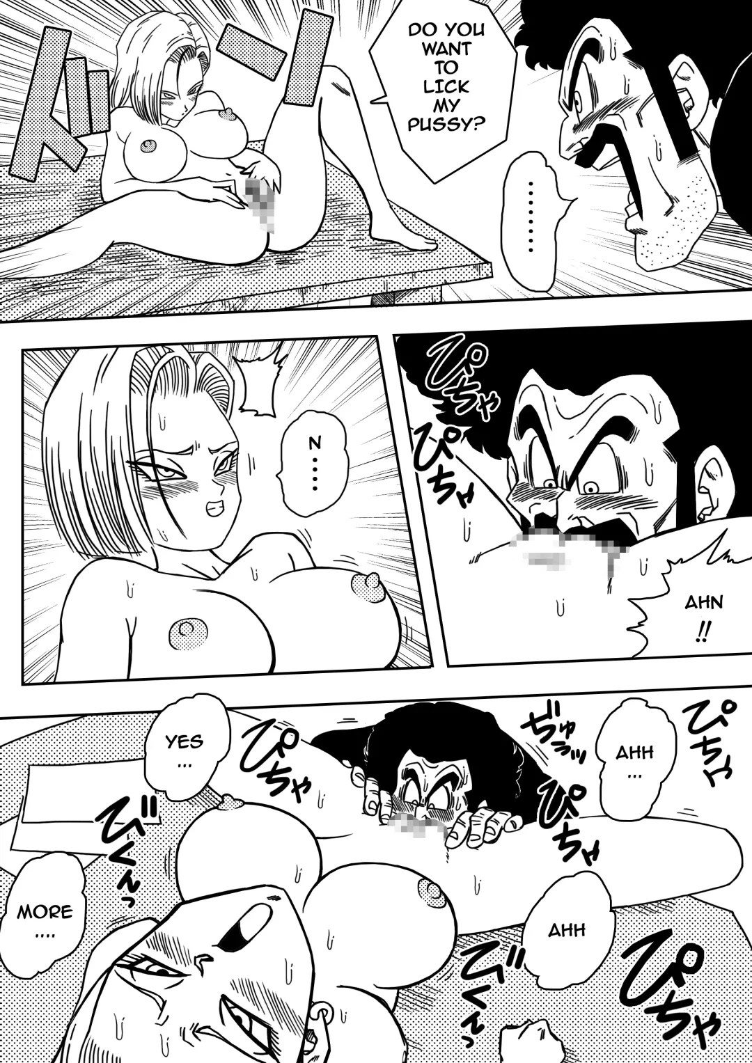 [Yamamoto] 18-gou to Mister Satan!! Seiteki Sentou! | Android N18 and Mr. Satan!! Sexual Intercourse Between Fighters! Fhentai - Page 8