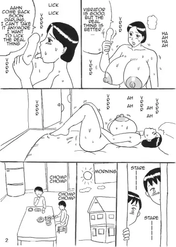 Kyonyuu Mama to Futago | Busty Mom and Twins Fhentai - Page 2