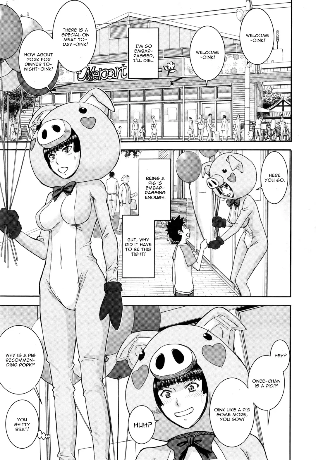 [Inomaru] Buta Musume no Oshigoto Fhentai - Page 1