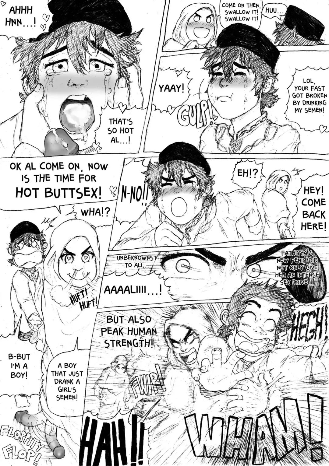 [Grilled Kambing] Kartun Islami: Sebuah hentai futanari pegging Fhentai - Page 8
