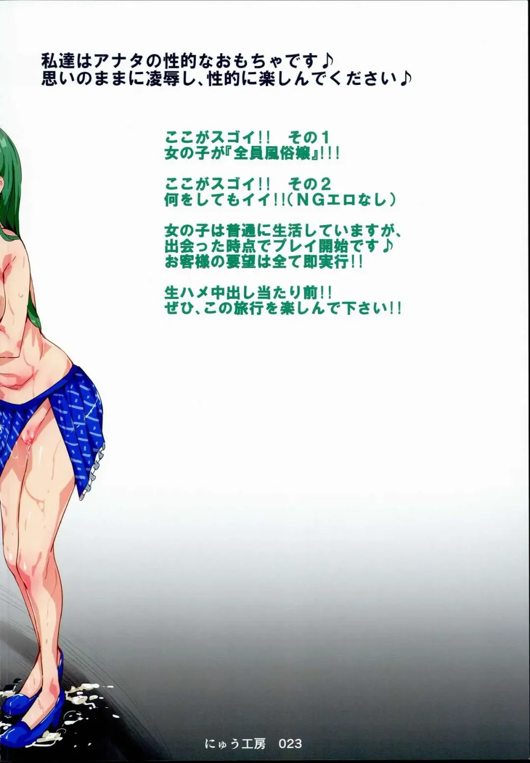 [Nyuu] Oidemase!! Jiyuu Fuuzoku Gensoukyou 2-haku 3-kka no Tabi Minaduki Fhentai - Page 31
