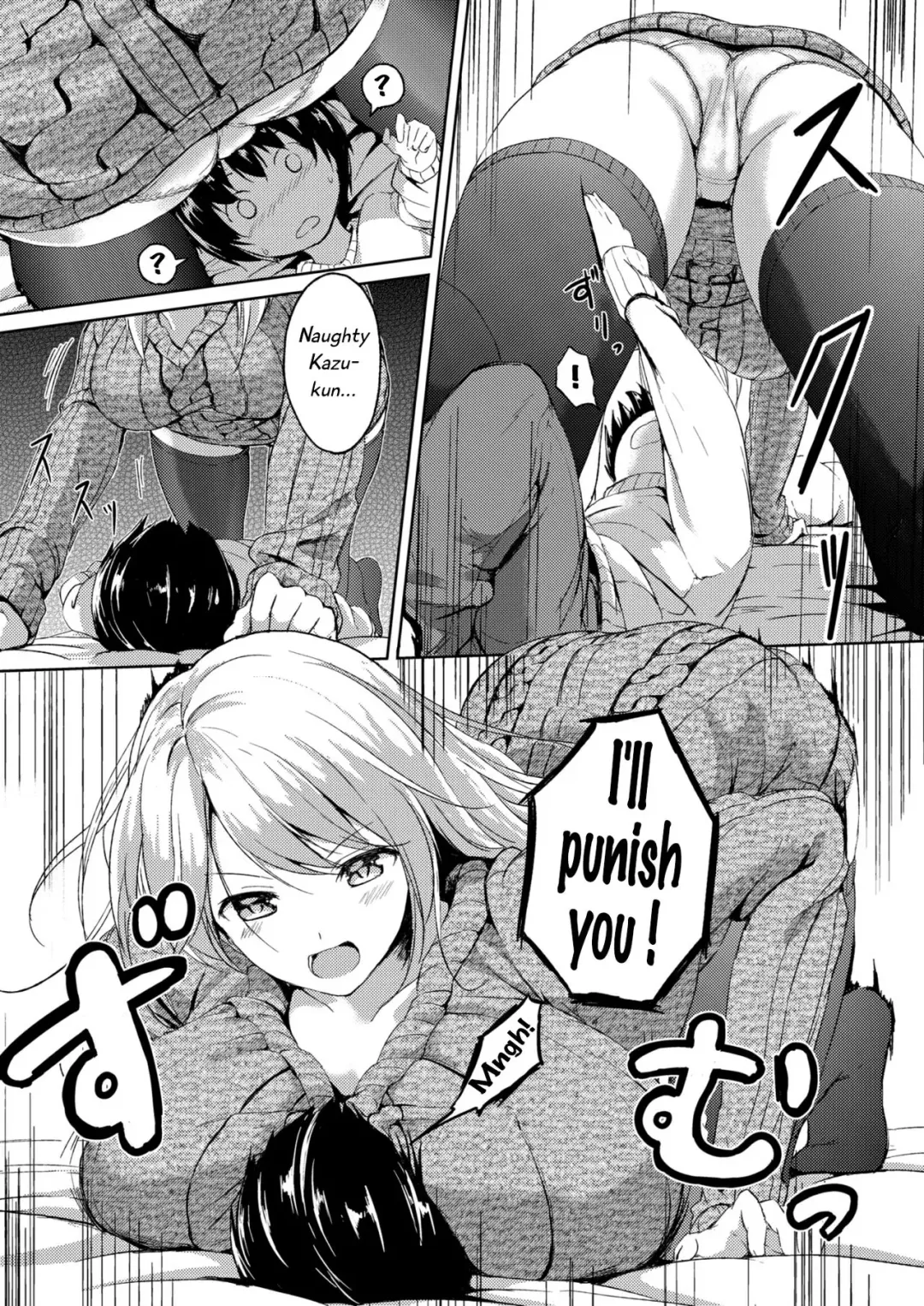 [Hachimitsu] 190cm↑ Choushin Onee-san to Taikakusa Icha Love Jikan | 190cm↑ Size Difference "Icha Love" Time with a 190cm Tall Onee-san Fhentai - Page 14