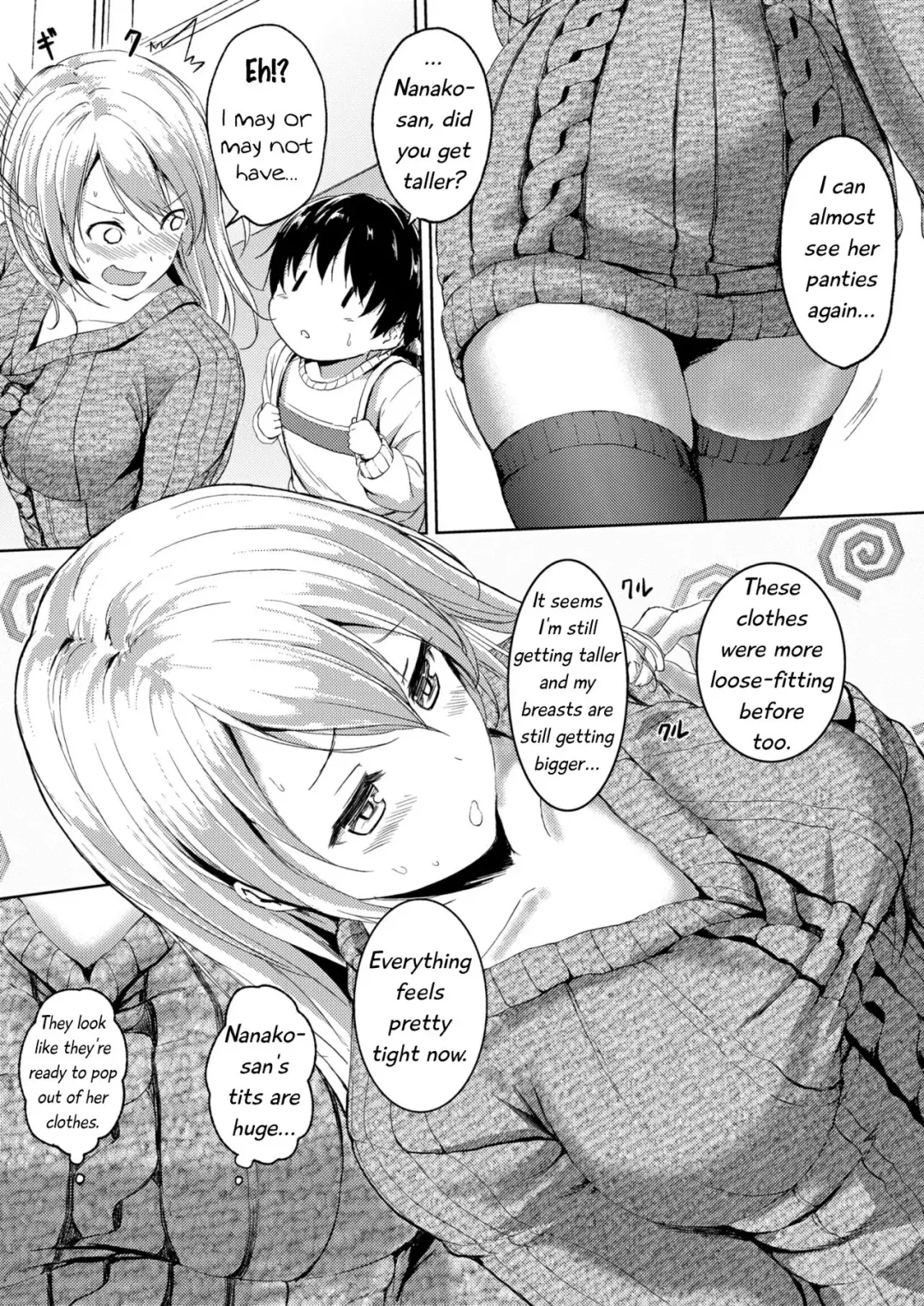 [Hachimitsu] 190cm↑ Choushin Onee-san to Taikakusa Icha Love Jikan | 190cm↑ Size Difference "Icha Love" Time with a 190cm Tall Onee-san Fhentai - Page 8