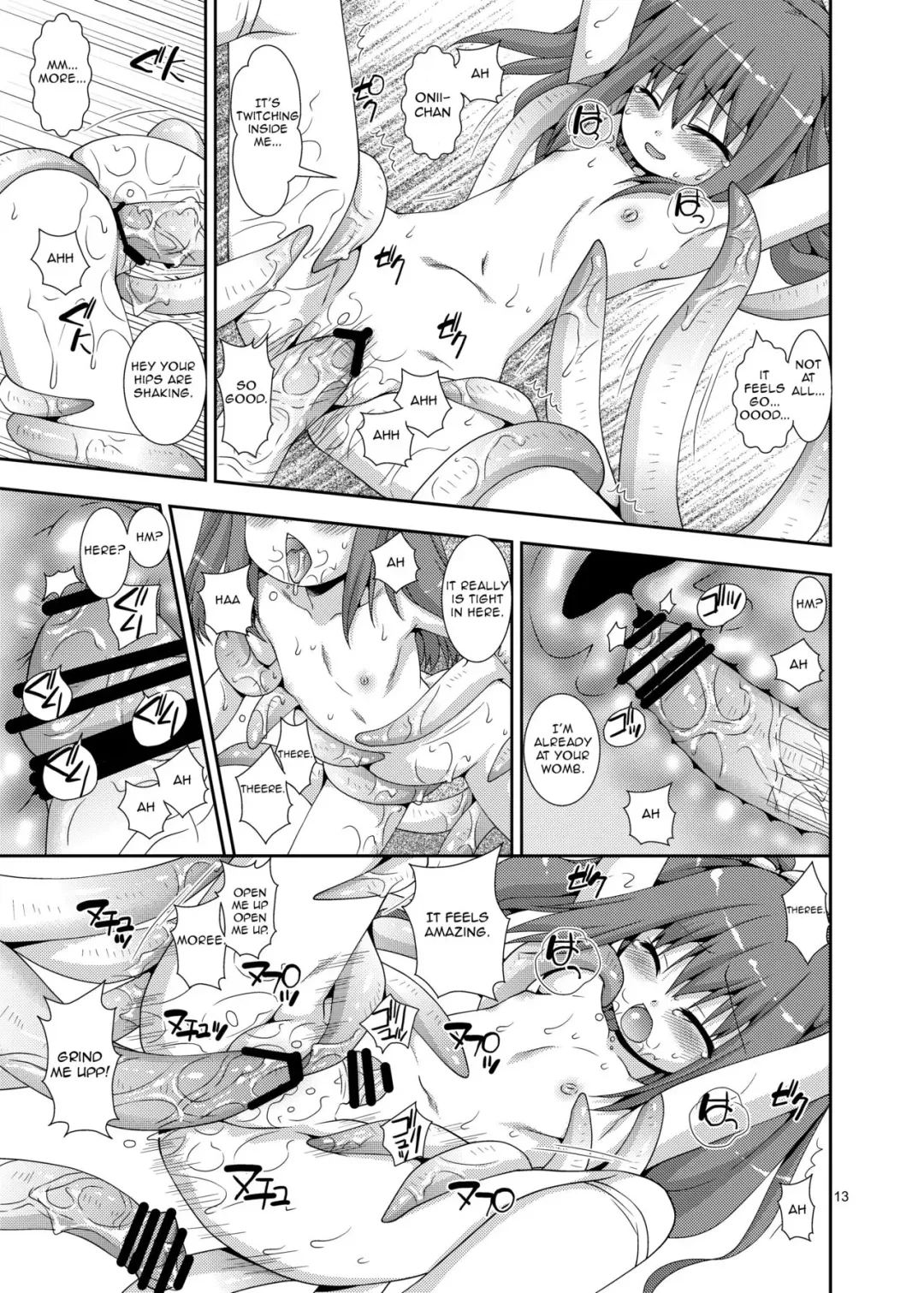 [Sou Akiko] Imouto to Shokushu Oniichan | My Brother is a Tentacle Monster Fhentai - Page 13