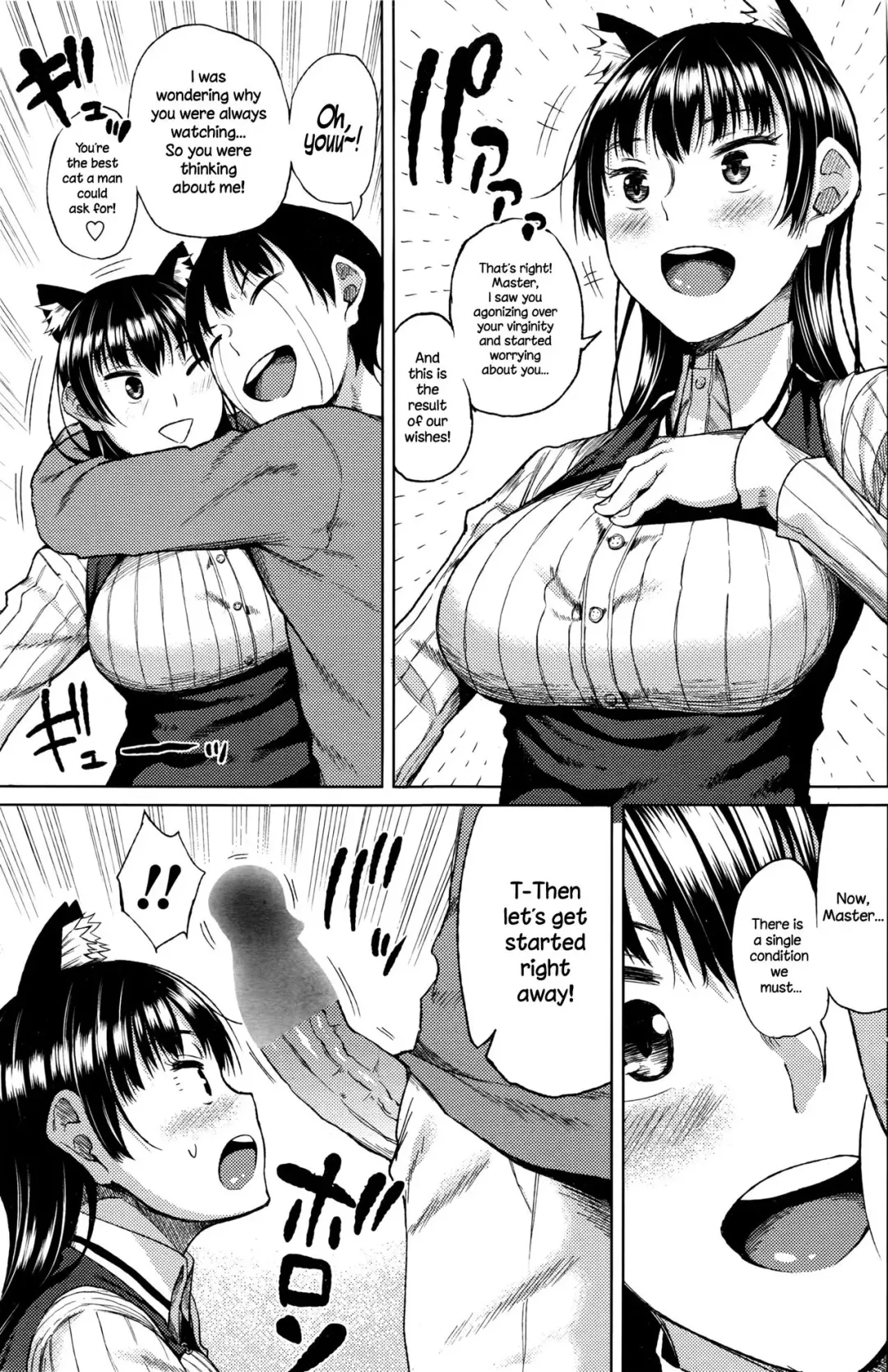 [Nagaikusa] Ningen ni Natta Neko | The Cat Who Became Human Fhentai - Page 3