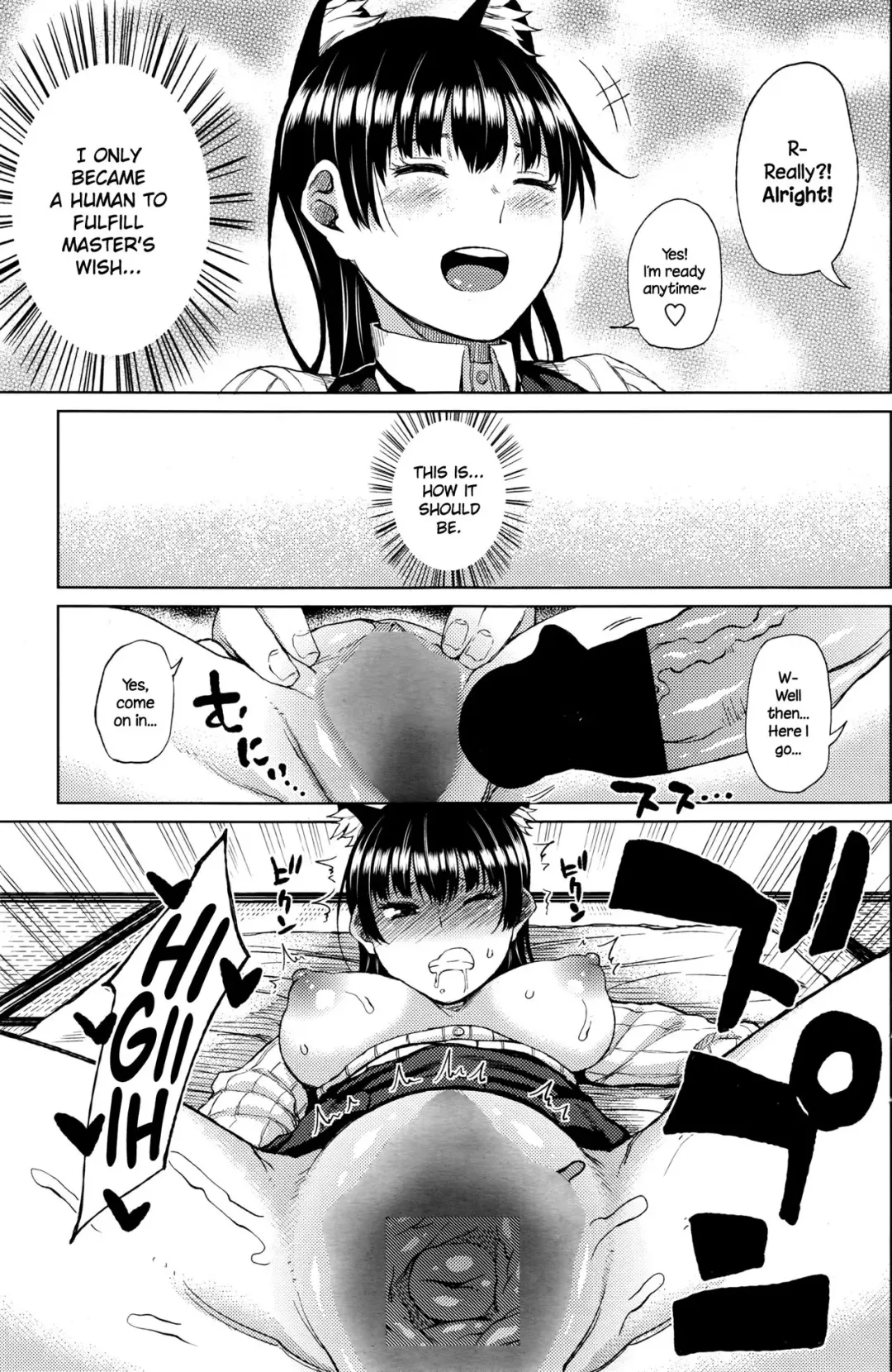 [Nagaikusa] Ningen ni Natta Neko | The Cat Who Became Human Fhentai - Page 9