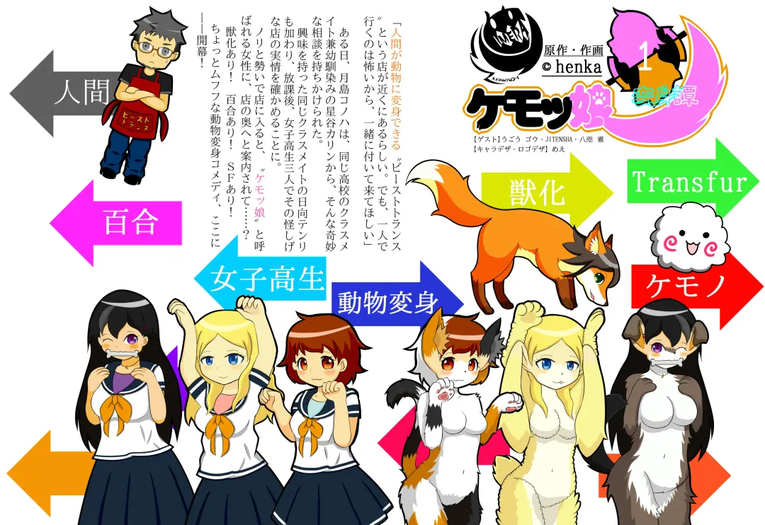 [Henka] Kemokko Henshintan 1 Fhentai - Page 1