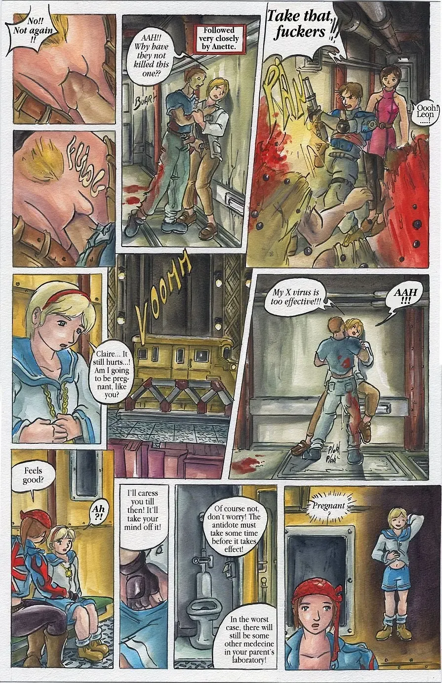 [Passage] Bad Resident Evil: The Virus X (passage) ENGLISH Fhentai - Page 50