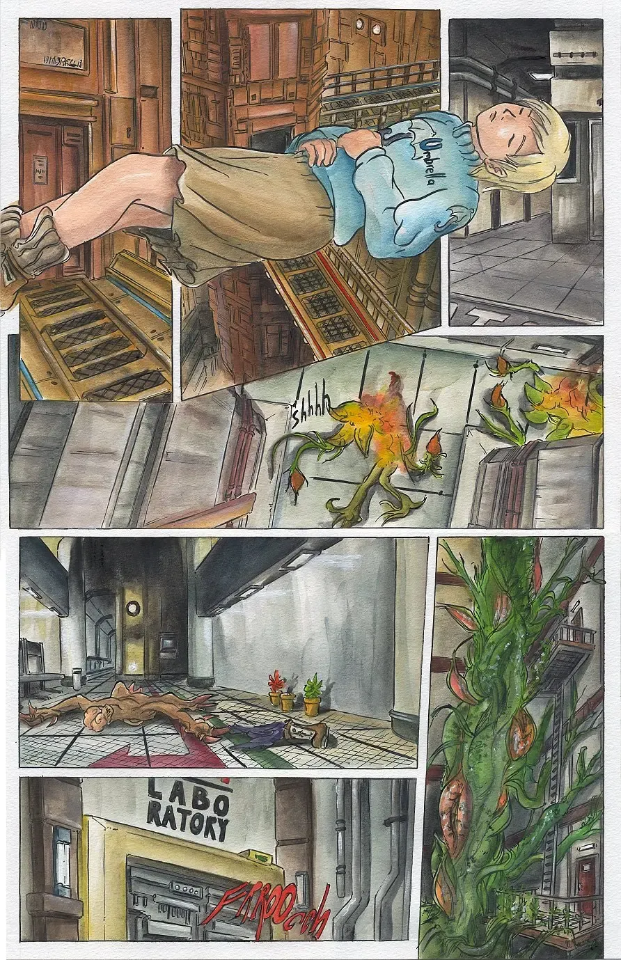 [Passage] Bad Resident Evil: The Virus X (passage) ENGLISH Fhentai - Page 55