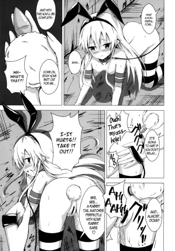 [Aikawa Ryou] Kuubo Wo-Kyuu-chan no Shimakaze Yuri Dorei Choukyou 1 | Standard Carrier Wo-Class Shimakaze's Yuri Slave Training 1 Fhentai - Page 14