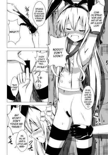 [Aikawa Ryou] Kuubo Wo-Kyuu-chan no Shimakaze Yuri Dorei Choukyou 1 | Standard Carrier Wo-Class Shimakaze's Yuri Slave Training 1 Fhentai - Page 9
