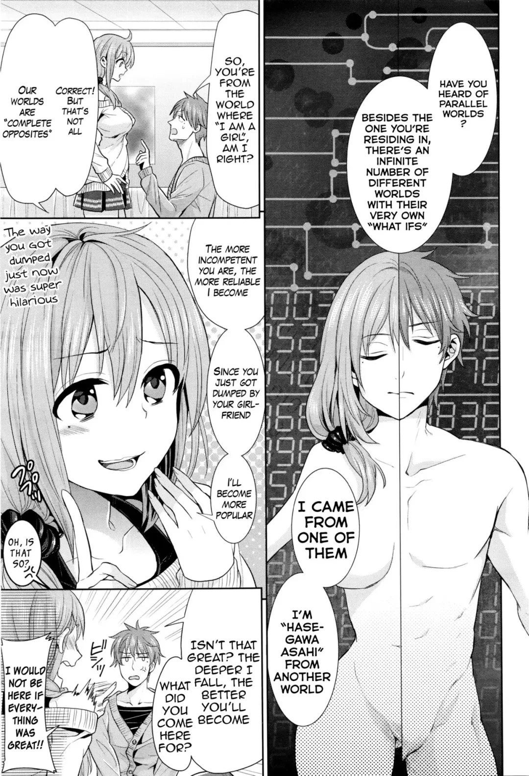 [Chimi] Gyakuten Parallel World Kanojo | Reverse Parallel World Girlfriend Fhentai - Page 3
