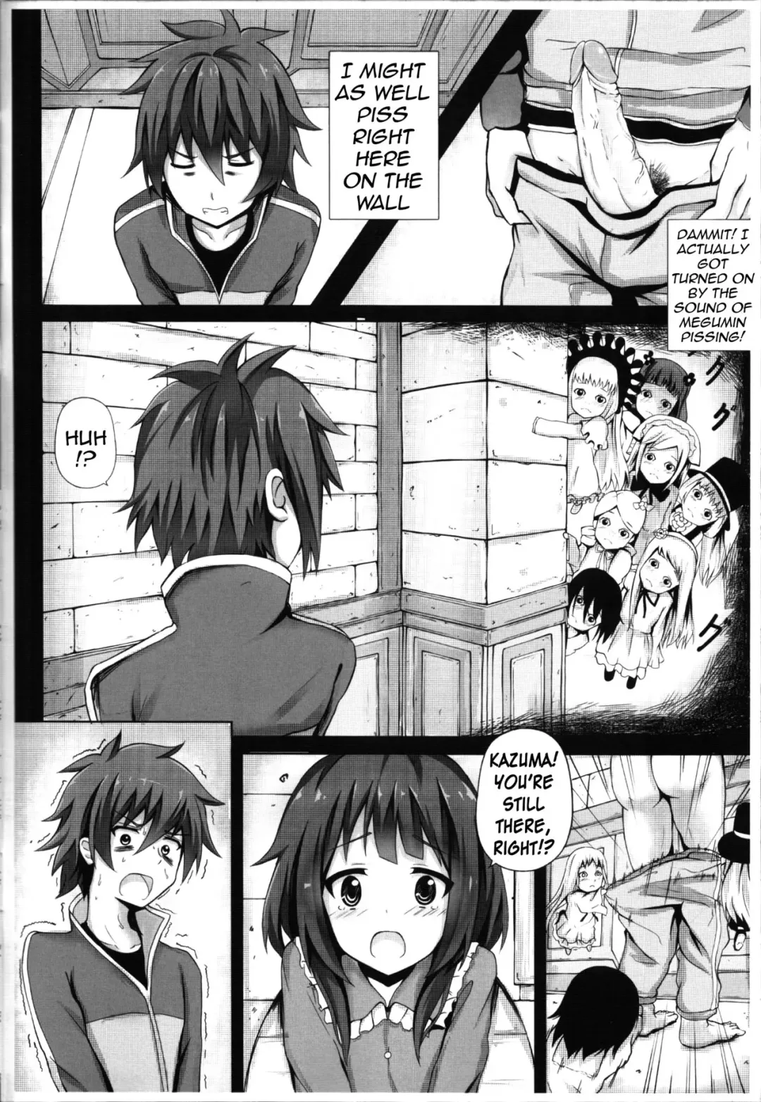 [Ginhaha] Giving ○○ to Megumin in the Toilet (decensored) Fhentai - Page 3